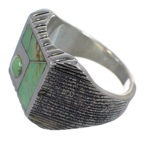 Silver Southwest Turquoise Ring Size 5-1/2 WX80948